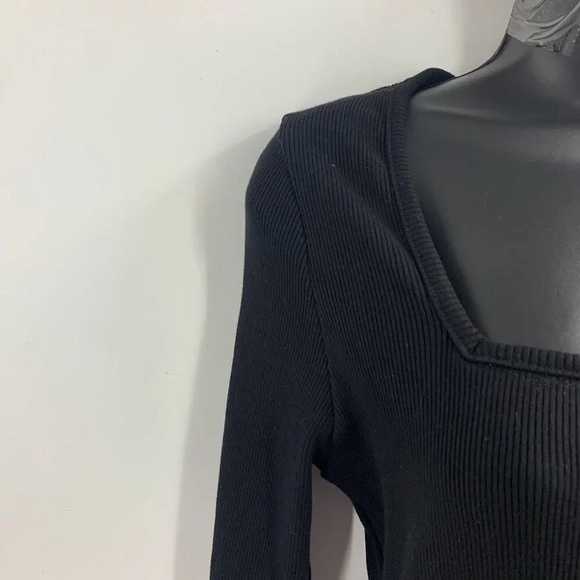 Fashion Nova Women's Ribbed Long Sleeve Square Neck Fitted Bodysuit Size 2X‎ NWT - Picture 3 of 14